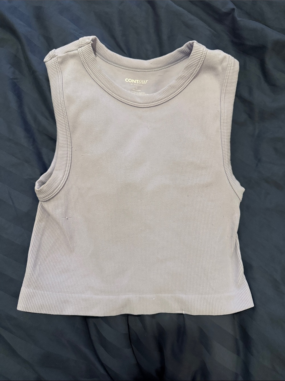 Contour Ribbed Tank - Light Lavender